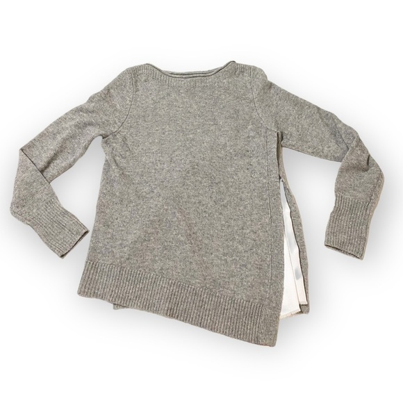 Brochu Walker Layered Wool & Cashmere-Blend Sweater, Gray/white, Size S - Picture 5 of 16
